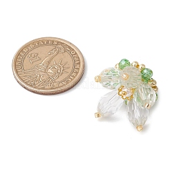 Прозрачные стеклянные подвески&nbsp;PALLOY-MZ00720-04