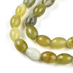 Природного нефрита Xiuyan бисер нитей G-N346-02B-11