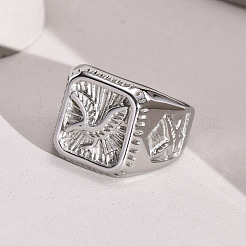 Anillos de dedo de acero inoxidable 304 para hombres&nbsp;WG77451-02
