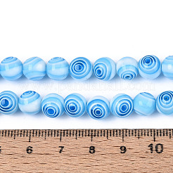 Ручной MILLEFIORI Стеклянные круглые бусины пряди&nbsp;LK-R004-93B