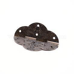 Connecteurs de charnières en bout de tiroir d'armoire en fer&nbsp;IFIN-WH0050-10AB