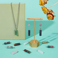 12шт 12 стиля подвески из натуральных и синтетических смешанных драгоценных камней&nbsp;G-CA0001-62