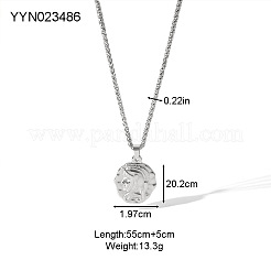 Винтажные ожерелья с подвеской в виде портрета из нержавеющей стали 304 с цепочкой из пшеницы&nbsp;HP6394-5