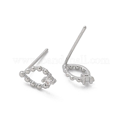 Серьги-гвоздики из латуни и стекла&nbsp;EJEW-Q014-22P