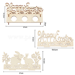 2 комплект из 2 деревянных полок для пасхальных яиц в виде кроликов WOOD-SD0001-03