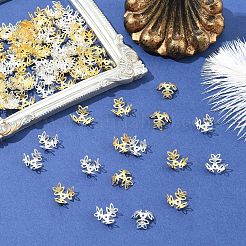 50 г двухцветные железные колпачки для бусин&nbsp;IFIN-YW0003-96