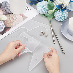 2-ярусные прозрачные акриловые подставки для клавиатуры ODIS-WH0002-32P