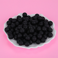 Круглые силиконовые фокусные бусины&nbsp;SI-JX0046A-27