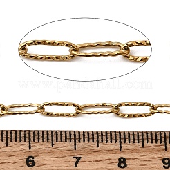 Цепочки-скрепки из текстурированной нержавеющей стали 304 с вакуумным покрытием PVD&nbsp;CHS-I009-01G-A