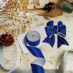 10 ярд односторонней бархатной ленты SRIB-WH0011-144