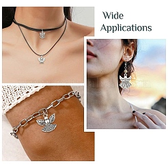 30 pz 6 stili pendenti in lega di stile tibetano&nbsp;TIBEP-YW0012-41