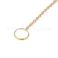 Украшения с подвесками в виде луны из натуральных кристаллов кварца и латуни&nbsp;HJEW-K046-08G-06