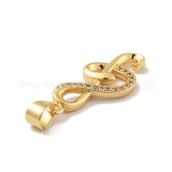 Латунные микро проложить кубического циркония подвески KK-B059-25G