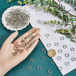 200шт ccb пластиковые бусины рамки&nbsp;CCB-SC0001-21