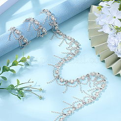 Горный хрусталь чашка цепи DIY-WH20055-006B