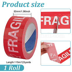 OPP предупреждающая упаковочная лента в рулонах&nbsp;AJEW-WH0060-25