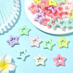 100 шт. Непрозрачные акриловые бусины SACR-SP0001-32