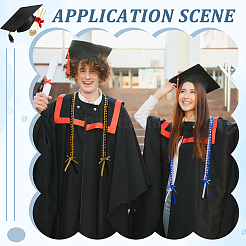 2 шт. двухцветная полиэстеровая выпускная веревка&nbsp;AJEW-PH0012-05