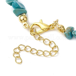 Bracelets de cheville en howlite naturelle&nbsp;AJEW-AN00592-04