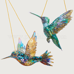2шт 2 стиля акриловые подвесные ловцы солнца в виде птиц HJEW-CN0001-32