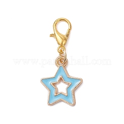 Подвесные украшения из эмали из сплава 4 шт.&nbsp;HJEW-JM04176