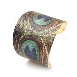 Браслеты-манжеты из сплава для женщин&nbsp;LS-BJEW-K272-02G