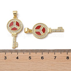 Латунные микро проложить кубического циркония подвески&nbsp;KK-D057-17G