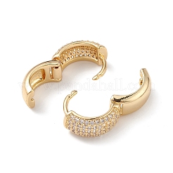 Серьги-кольца с кубическим цирконием&nbsp;EJEW-M216-01C