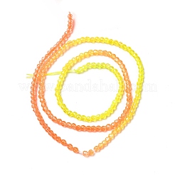 Прозрачный градиент цвета стеклянные бусины пряди&nbsp;GLAA-H021-01A-09