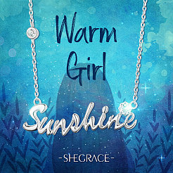 Ожерелье с подвеской из стерлингового серебра с родиевым покрытием JN695A