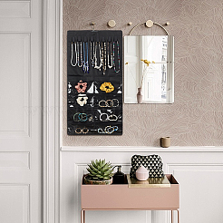 2 шт. 2 стиля прямоугольный складной рулон бижутерии из нетканого материала AJEW-FG0003-97