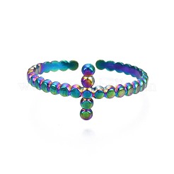 Вертикальное манжетное кольцо из нержавеющей стали 304&nbsp;RJEW-N038-057