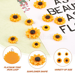 Подвески из непрозрачной смолы в стиле 40 шт.&nbsp;RESI-CD0001-15