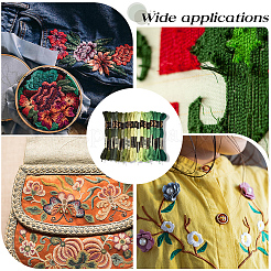 6-слойная полиэфирная нить для вышивания&nbsp;OCOR-WH20074-01B-04