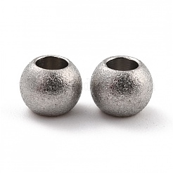 Бусины из нержавеющей стали 201 STAS-STAS-Z039-02J-P