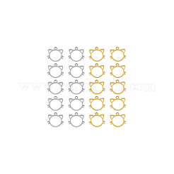 20 шт. 2-х цветные подвески из нержавеющей стали 304 STAS-DC0013-73