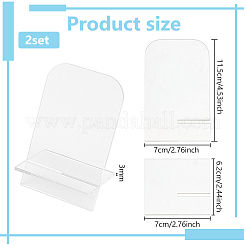 Акриловые наклонные стенды для открыток&nbsp;ODIS-WH0078-86C