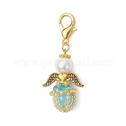 Подвески из светящегося акрила и стеклянных бусин ручной работы HJEW-MZ00379-05