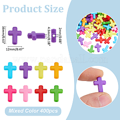 400 шт. Непрозрачные акриловые бусины&nbsp;SACR-ME0001-01