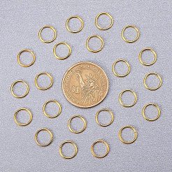 Латунные кольца прыжок открыт&nbsp;KK-PH0006-10mm-G