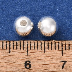 Тонкие серебряные круглые бусины&nbsp;STER-A047-08B-S