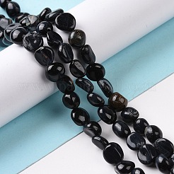 Натуральный голубой тигровый глаз бисер нитей G-A208-11