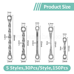 150 шт. 5 стиля подвесок-соединителей из нержавеющей стали 304&nbsp;STAS-DC0016-22