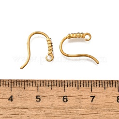 304ステンレススチールラインストーンピアスフック  DIYイヤリングアクセサリー  18KGP本金メッキ  14.5x13x1.5mm  穴：1.6mm&nbsp;STAS-D310-01G-02