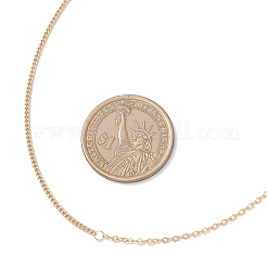 Женские ожерелья-цепочки панцирного плетения из латунного кабеля толщиной 1.5 мм NJEW-JN05555-02