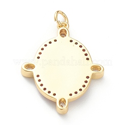 Латунные микро проложить кубического циркония подвески&nbsp;ZIRC-P200-11B-G02