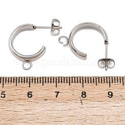 Фурнитура для сережек-гвоздиков из нержавеющей стали 304&nbsp;STAS-C160-01A-P