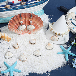 20 шт. 2 стиля подвески в виде ракушек&nbsp;SHEL-SC0001-51