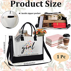 Bedruckte Schultertaschen aus Polyester-Baumwolle mit Reißverschluss&nbsp;ABAG-WH20031-006