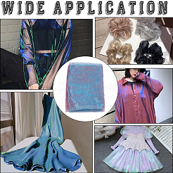 Ткань из полиэстера и органзы DIY-WH0003-138C